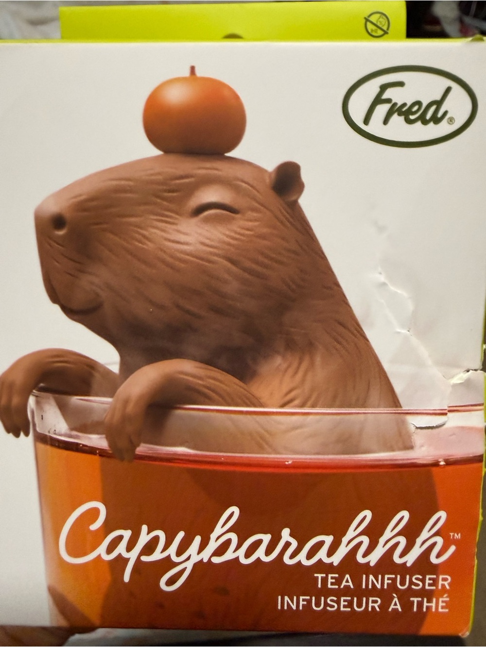 Fred CAPYBARAHHH Tea Infuser, Cute silicone Capybara Loose Leaf Tea Flexible new